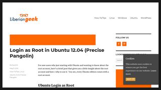 
                            8. Login as Root in Ubuntu 12.04 (Precise Pangolin) | Liberian Geek