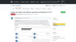 
                            6. Login as Users not able to see the containers · Issue #2307 · portainer ...