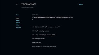 
                            6. Login as www-data apache user in ubuntu - techamad