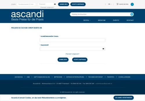 
                            1. Login - Ascandi AG