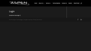 
                            5. Login | Aspen Tech