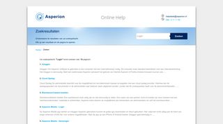 
                            6. Login - Asperion Online Help