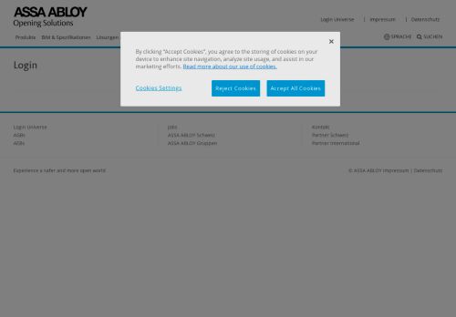 
                            3. Login - ASSA ABLOY (Schweiz) AG