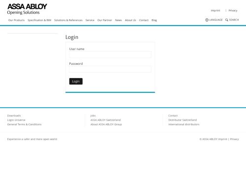 
                            8. Login - ASSA ABLOY