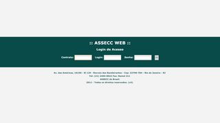 
                            10. Login ASSECC WEB Versão 2.0 - Assecc do Brasil