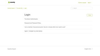 
                            2. Login – Assently Support