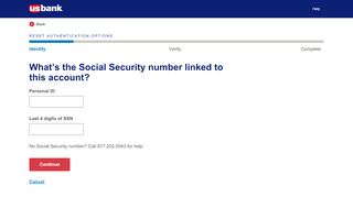 
                            3. Login Assistance | Reset Security Questions - US Bank