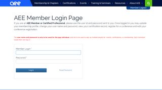 
                            2. Login - Association of Energy Engineers