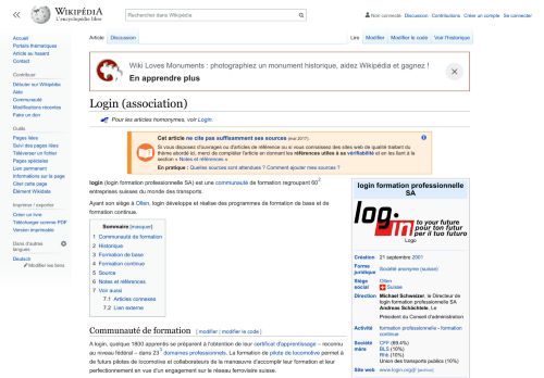 
                            2. Login (association) — Wikipédia