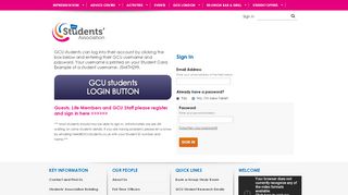
                            13. Login @ GCU Students' Association