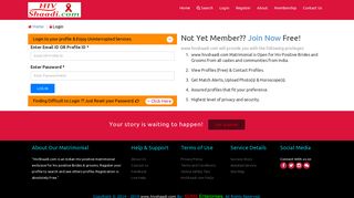 
                            8. Login at HivShaadi to search and contact HIV Positive brides and ...