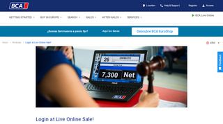 
                            7. Login at Live Online Sale! - BCA Italy