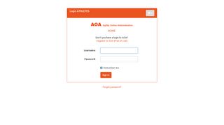 
                            9. Login ATHLETES - agilitysports