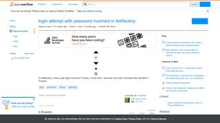 
                            8. login attempt with password incorrect in Artifactory - Stack Overflow