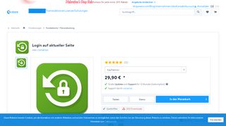 
                            2. Login auf aktueller Seite | Kundenkonto + ... - Shopware Store