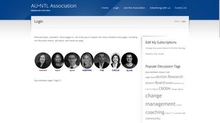 
                            8. Login - AU•NTL AssociationAU•NTL Association