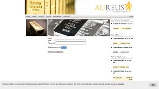 
                            1. Login - Aureus Golddepot GmbH