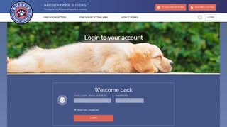 
                            5. Login - Aussie House Sitters