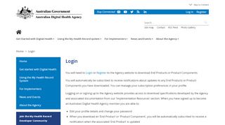 
                            12. Login - Australian Digital Health Agency