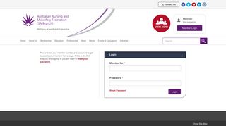 
                            12. Login - Australian Nursing and Midwifery Federation (SA Branch)