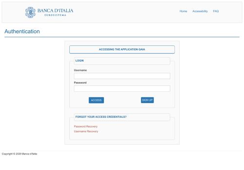 
                            6. Login - Autenticazione - Banca d'Italia