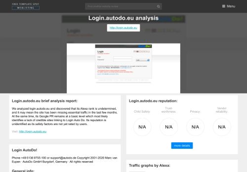 
                            5. Login Auto Do. Login AutoDo! - FreeTemplateSpot