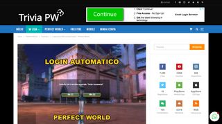 
                            5. Login automático (autologin) - Perfect World - Trivia PW