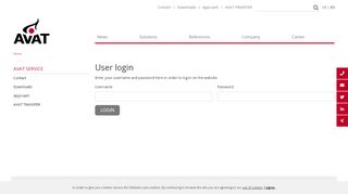 
                            1. Login « AVAT Automation GmbH