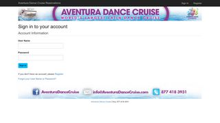 
                            1. Login - Aventura Dance Cruise