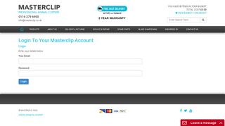 
                            4. Login - Award Winning Clippers by Masterclip