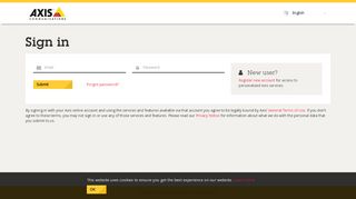 
                            1. Login - Axis Communications