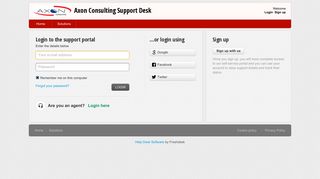 
                            4. Login - Axon Consulting Support Desk