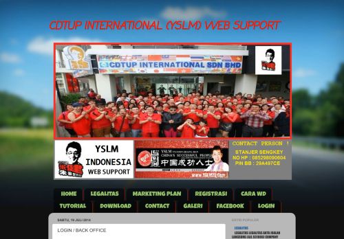 
                            10. login / back office - cdtup international (yslm) web support