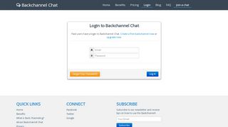 
                            1. Login - Backchannel Chat