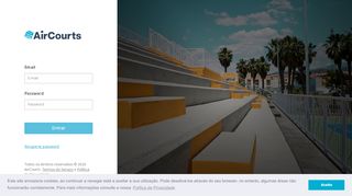 
                            11. Login Backoffice - AirCourts