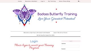 
                            9. Login – Badass Butterfly Training