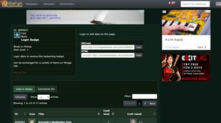 
                            5. Login Badge - Archeage Database