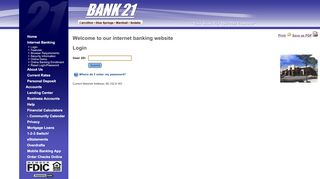 
                            7. Login - Bank 21