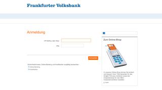 
                            3. Login Banking - Frankfurter Volksbank