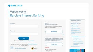 
                            4. Login - Barclays Internet Banking