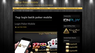 
                            9. login batik poker mobile | Daftar Poker Mobile