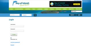 
                            5. Login - Bay of Islands Travel Guide - New Zealand