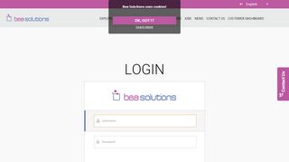 
                            11. Login - BEA SOLUTIONS, THE FOUR PILLARS TO SUCCESS!