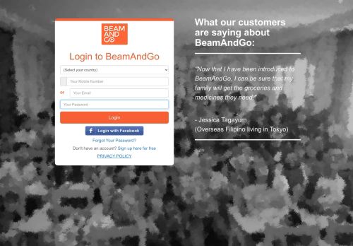 
                            5. Login - BeamAndGo - empowering overseas Filipino workers (OFWs ...