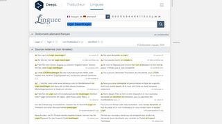 
                            10. Login beantragen - Traduction en français – dictionnaire Linguee