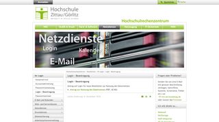 
                            11. Login - Beantragung - Hochschule Zittau/Görlitz