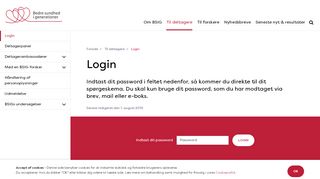 
                            2. Login - Bedre sundhed i generationer