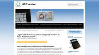 
                            3. Login bei der Techniker Krankenkasse per eID-Funktion des neuen ...