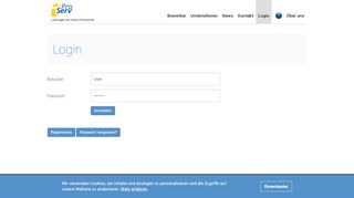 
                            4. Login - bei ProServ