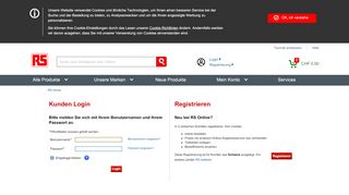 
                            2. Login - bei RS Online Schweiz